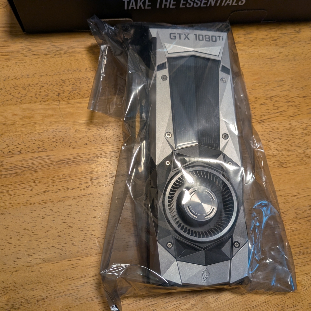 GTX 1080 Ti Graphics Card in Silver and Black